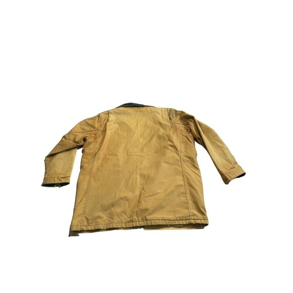 Vintage LL Bean Jacket Hunting Jacket Fishing Barn Chore Jacket Green Beige Coat - Picture 3 of 8